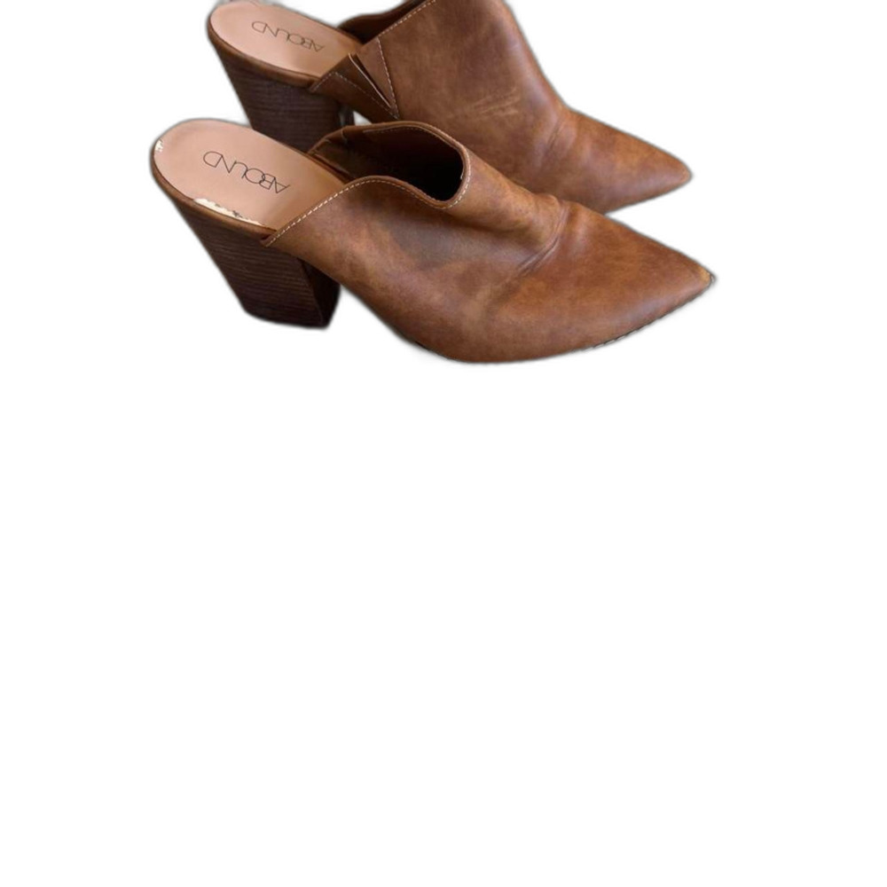 Abound Women's Brown Tan Mules Slip On Casual Comfort Shoes